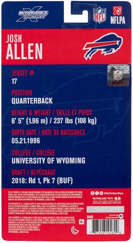 Josh Allen Buffalo Bills Action Figure 6"