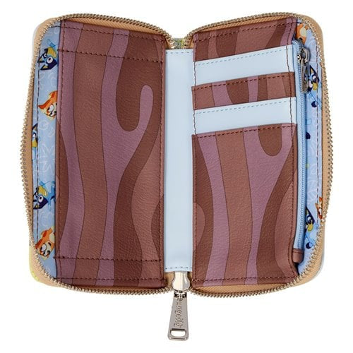 Bluey Backyard Zip-Around Wallet