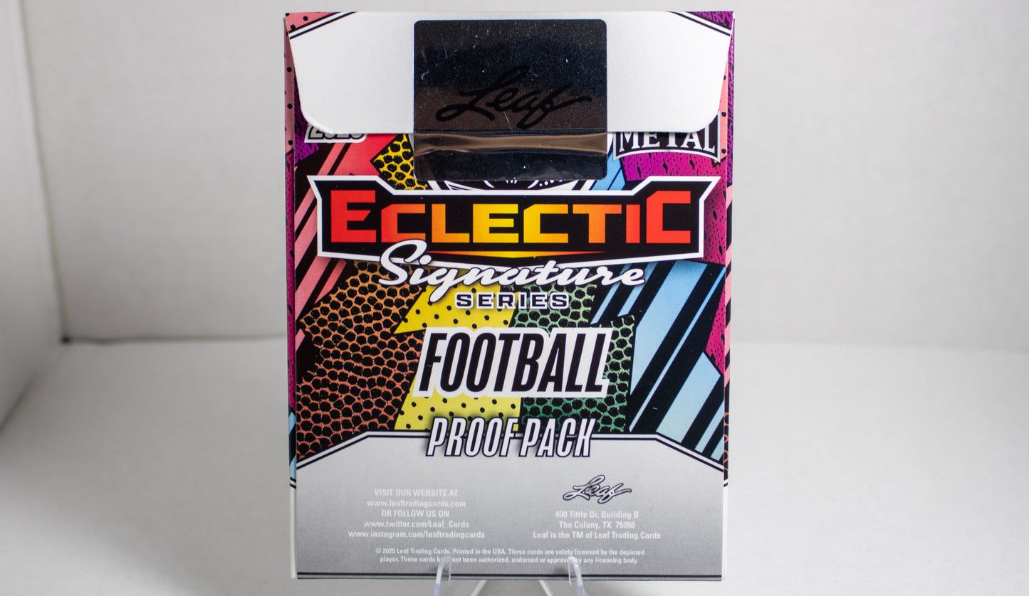 2025 Leaf Eclectic Signature Series Football – Proof Pack