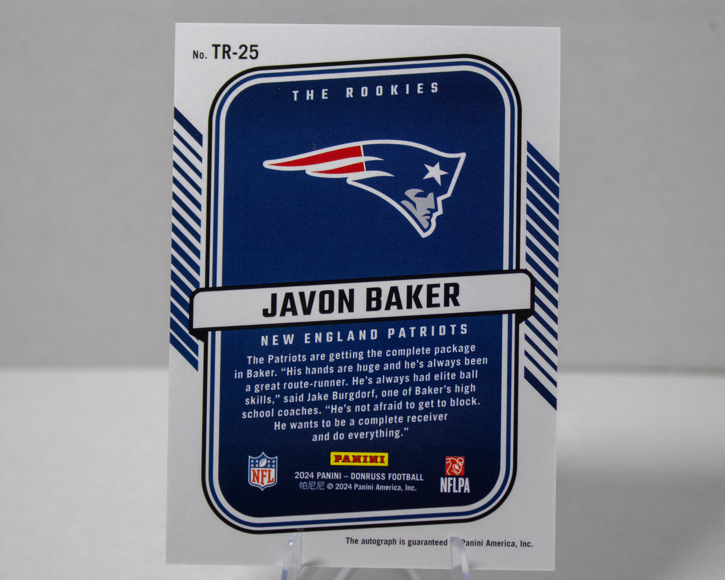 Javon Baker – Donruss The Rookies Autograph /299 (No. TR‑25)
