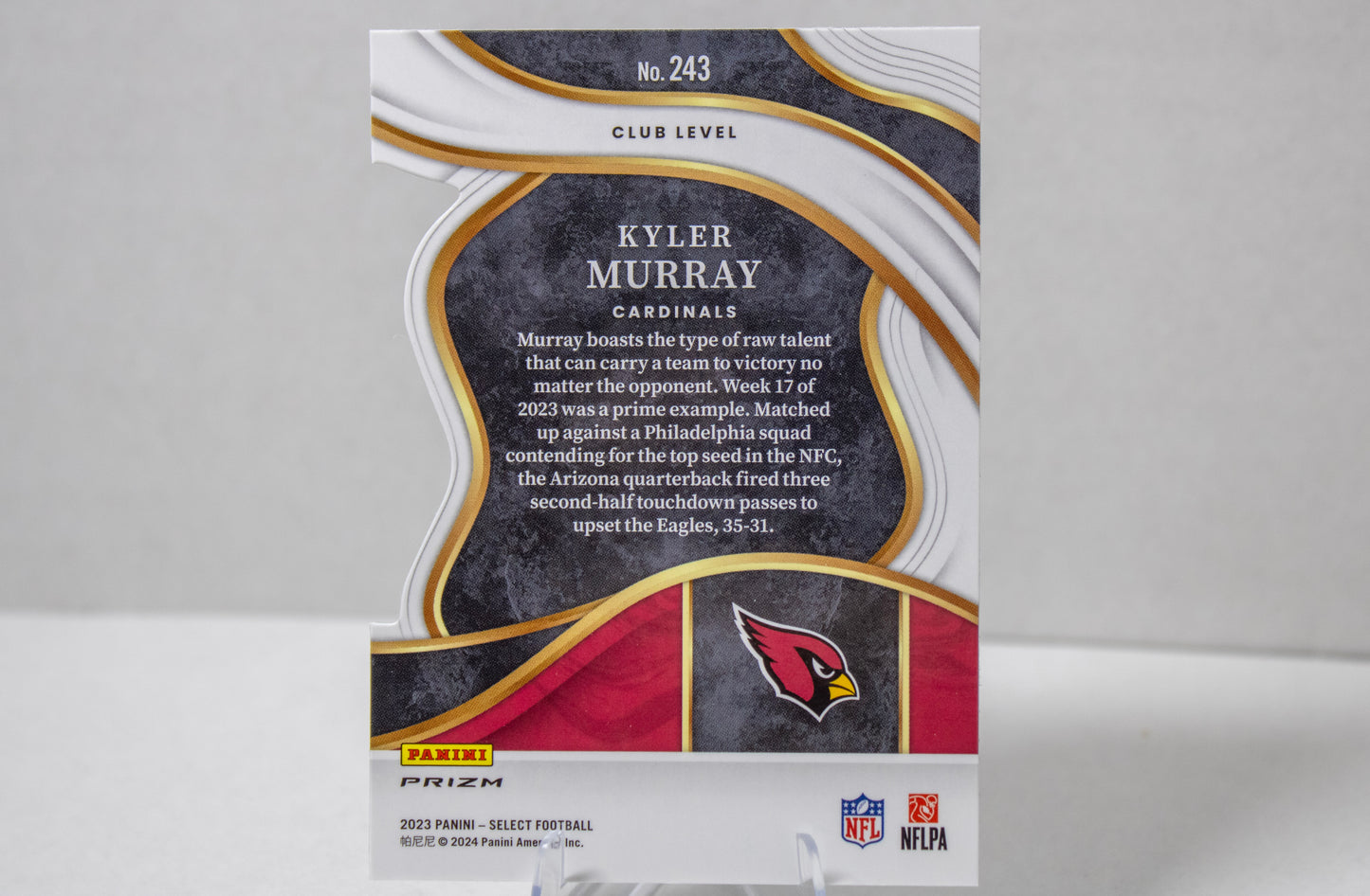 Kyler Murray – Club Level (#243) Die‑Cut Prizm