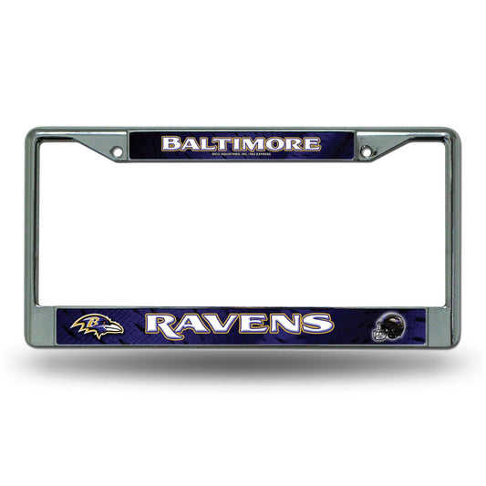 Baltimore Ravens Chrome License Plate Frame