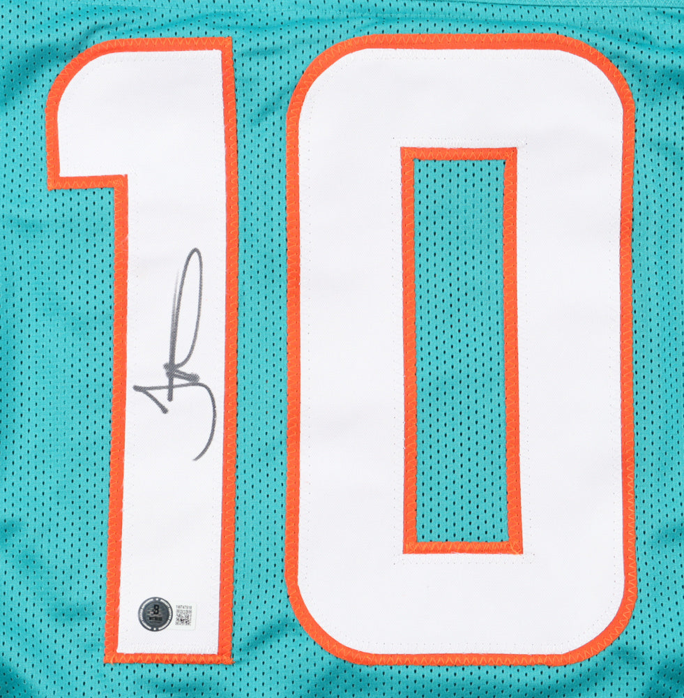 Tyreek Hill Signed Miami Dolphins Custom Jersey Auto Beckett Certified