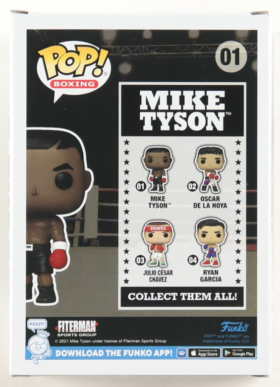 Mike Tyson Signed Boxing #01 Funko Pop! Vinyl Figure.