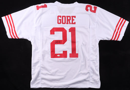 Frank Gore Signed San Francisco 49ers Custom Jersey Auto JSA Certified