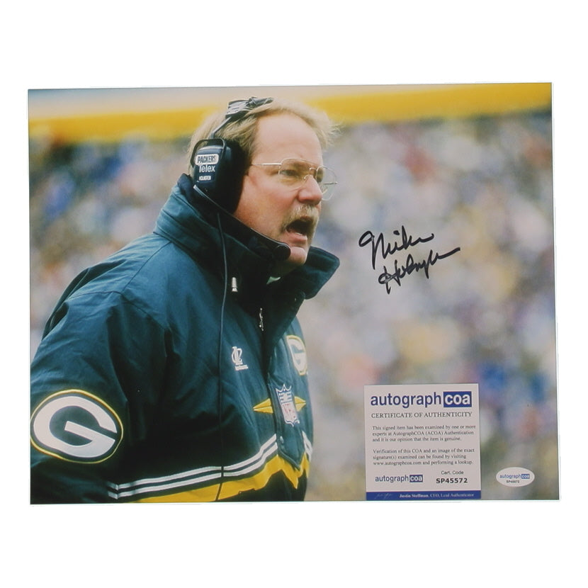 Mike Holmgren Signed Packers 11x14 Photo Auto ACOA Certified