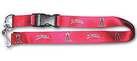 Los Angeles Angels Lanyard Breakaway with Key Ring Style