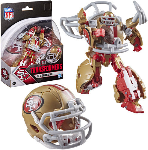 Transformers x NFL San Francisco 49ers Goldrush Helmet Action Figure