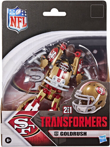 Transformers x NFL San Francisco 49ers Goldrush Helmet Action Figure