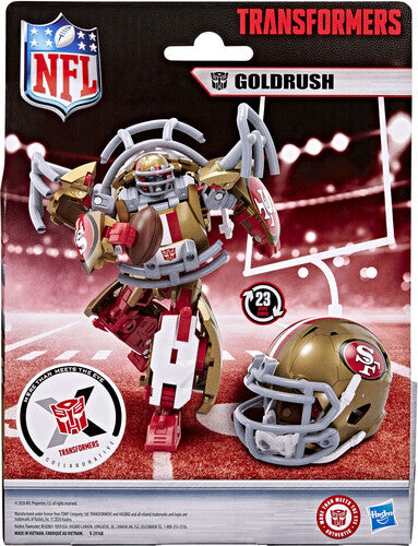 Transformers x NFL San Francisco 49ers Goldrush Helmet Action Figure