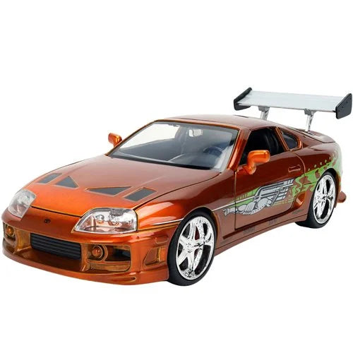 Fast & Furious 25th Anniversary Brian’s Toyota Supra (Orange Brush) 1:24 Diecast – Jada