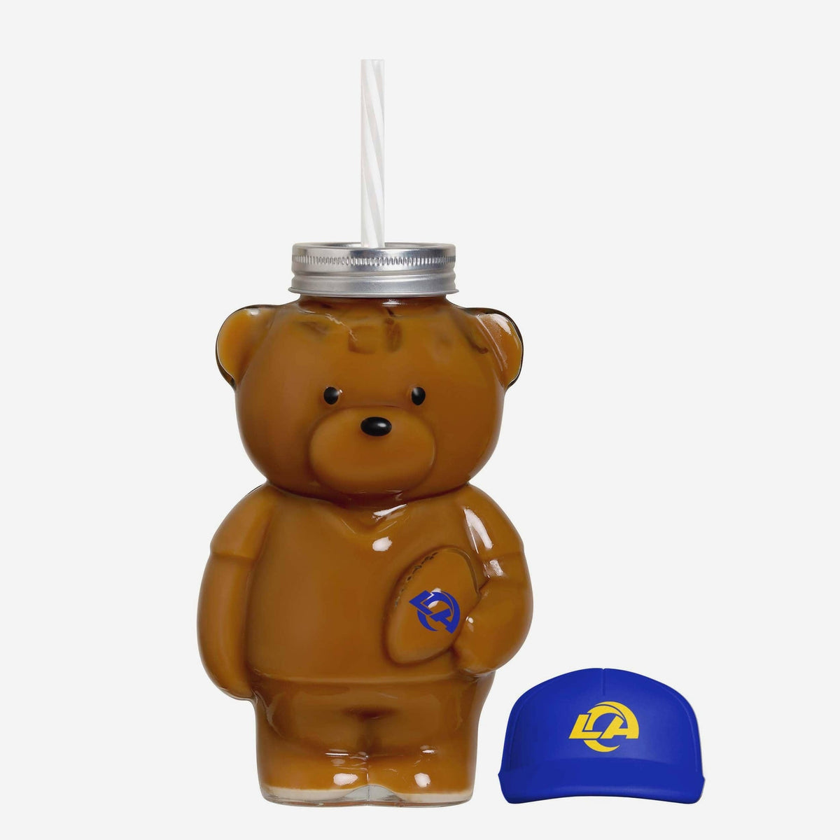 Los Angeles Rams Glass Bear Tumbler