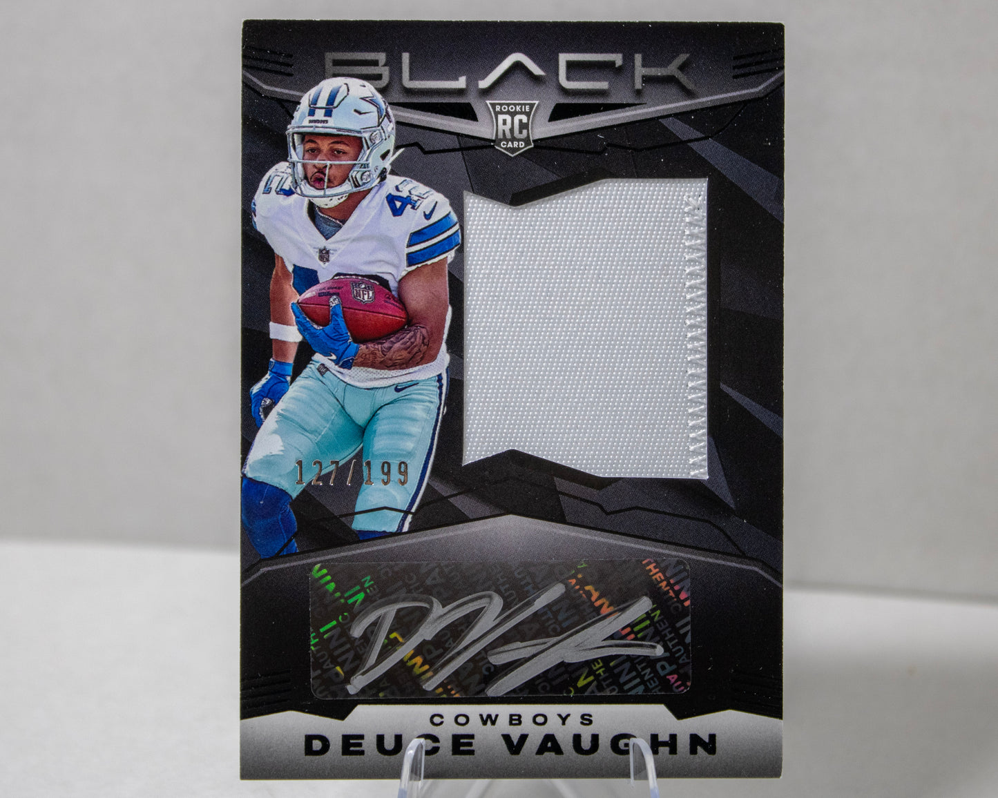 Deuce Vaughn – Black PRA /199 Rookie Auto Patch