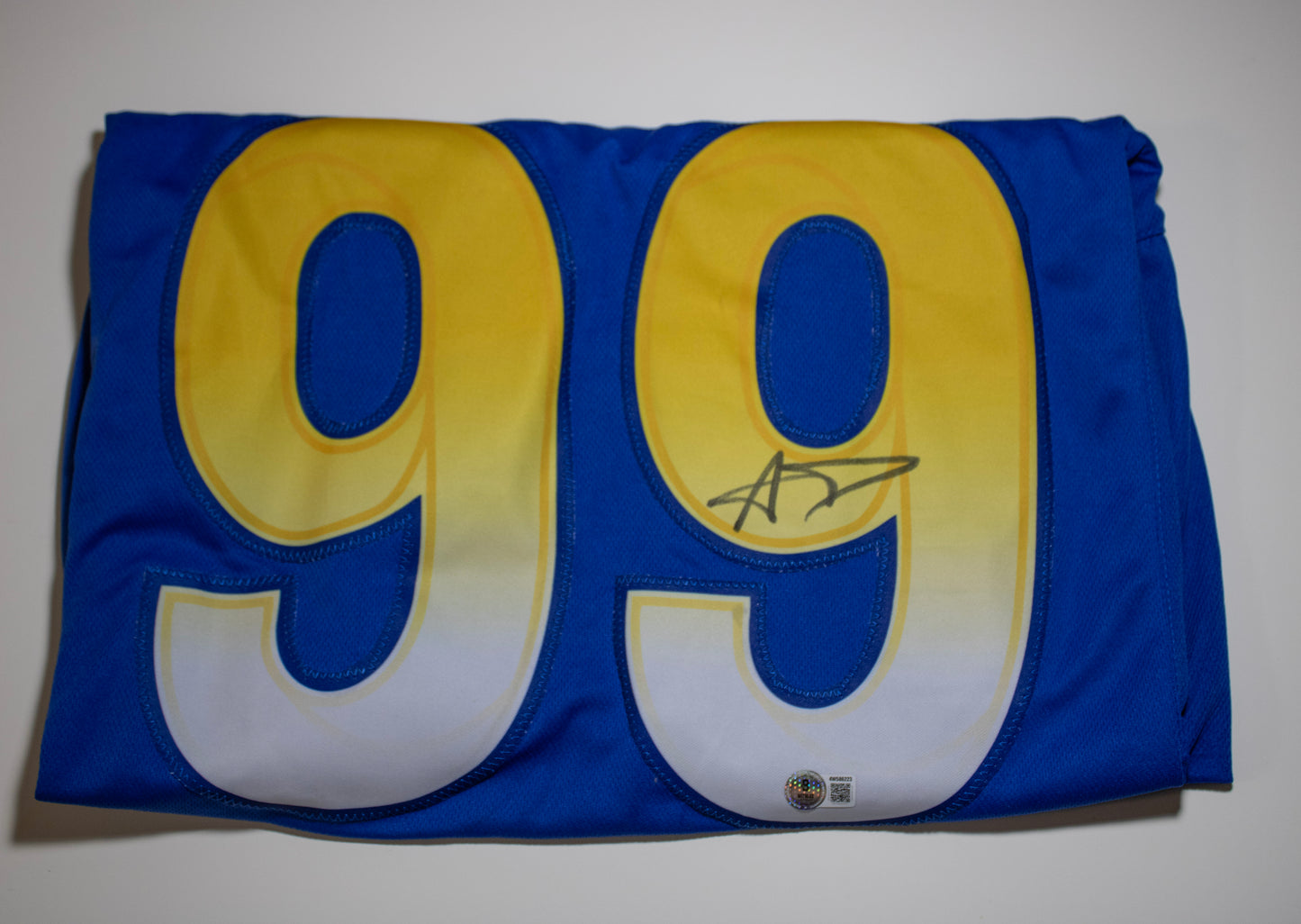 Aaron Donald Signed Los Angeles Rams Custom Jersey – Beckett Witnessed Authentication (BAS)