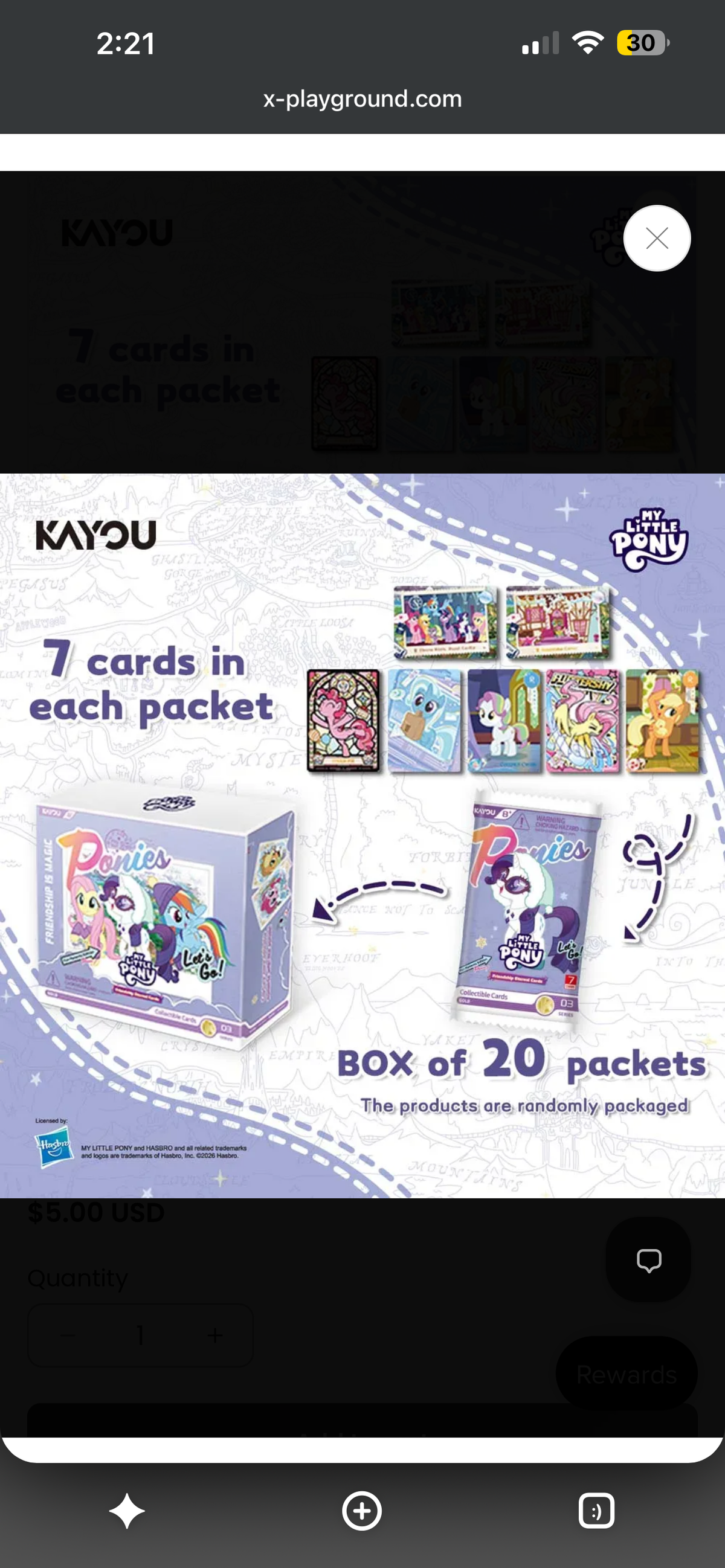 My Little Pony – Friendship Eternal: Fun Moments Edition (003A‑NA) Trading Card Pack (7 Cards)