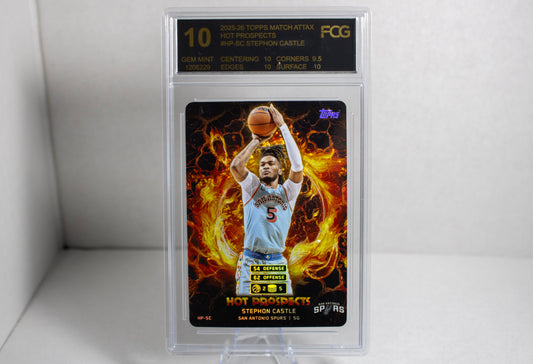 Stephon Castle - Topps Match Attax  Hot Prospects FCG 10 Gem Mint