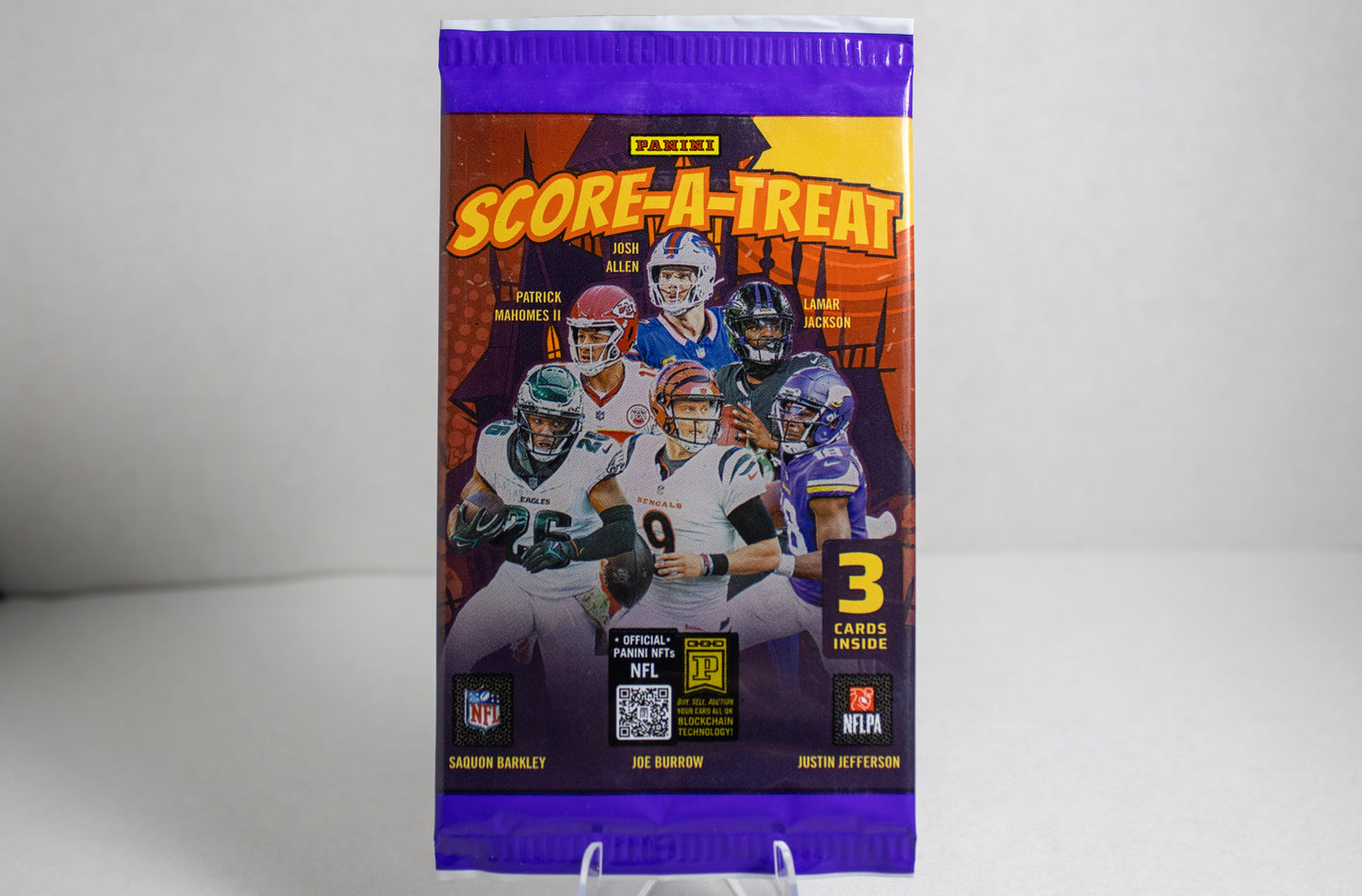 2025 Panini Score‑A‑Treat Football – Retail Pack (3 Cards)