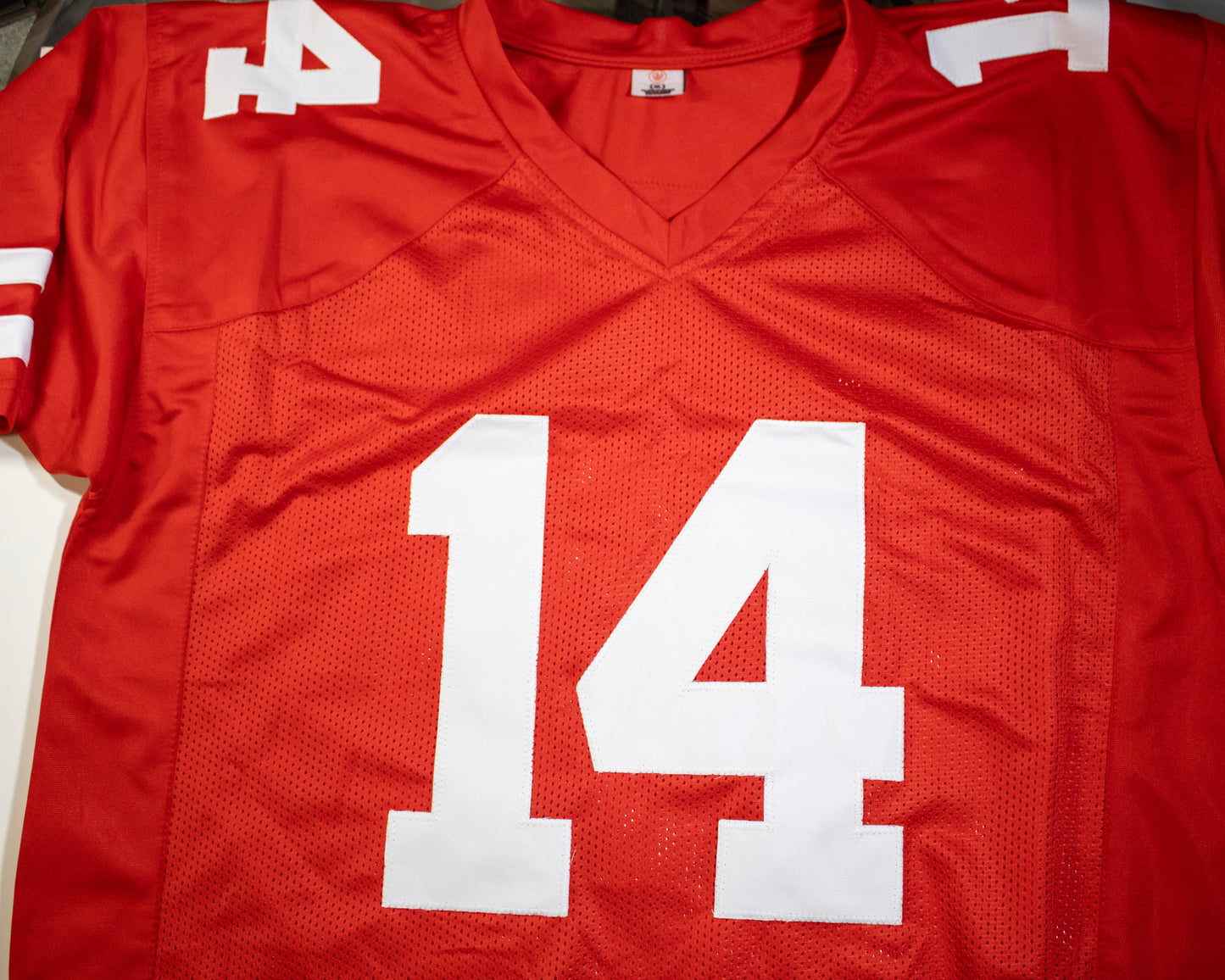 Y.A. Tittle Signed 49NERS Custom Football Jersey #14 – JSA Witnessed (WPP050920)