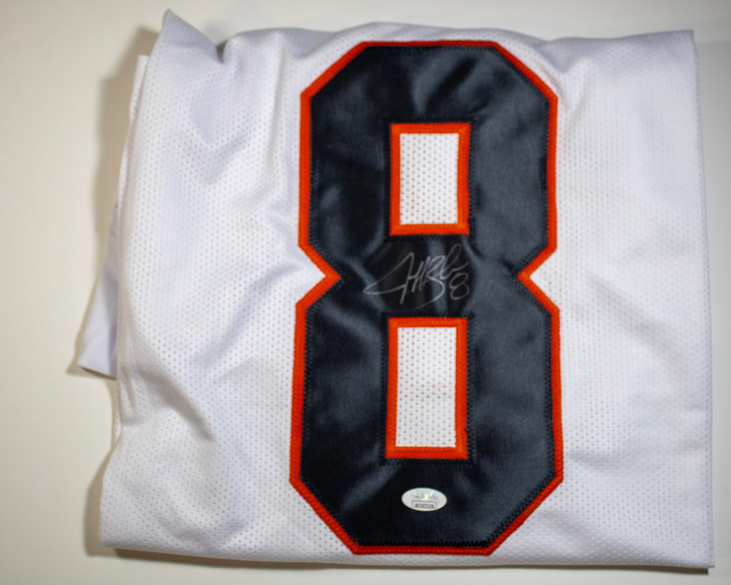 Jeff Blake Signed Bengals Custom Football Jersey #8 – JSA Witnessed (WIT477178)