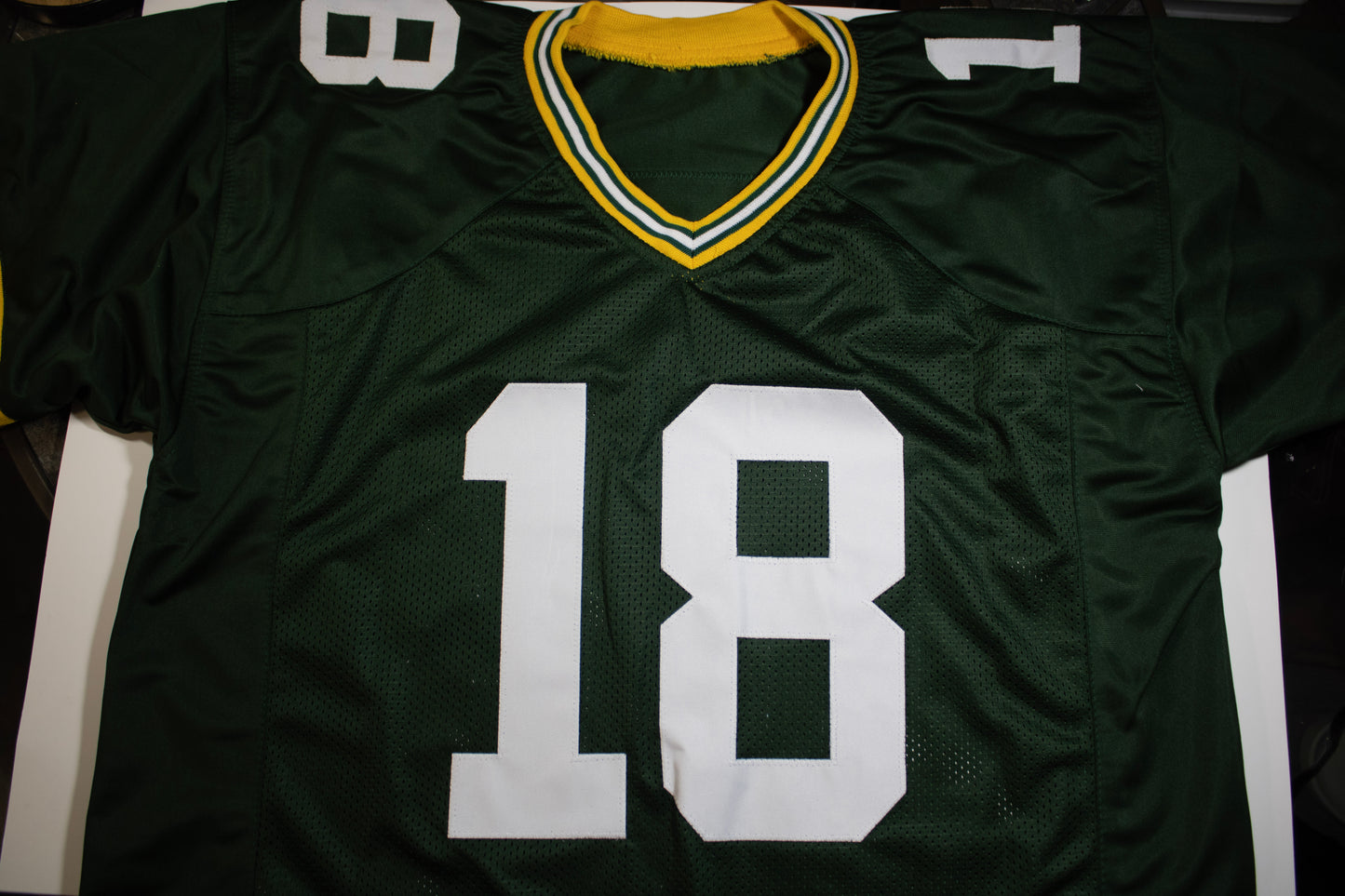 Randall Cobb Signed PACKERS Custom Football Jersey #18 – JSA Witnessed (WC450278)
