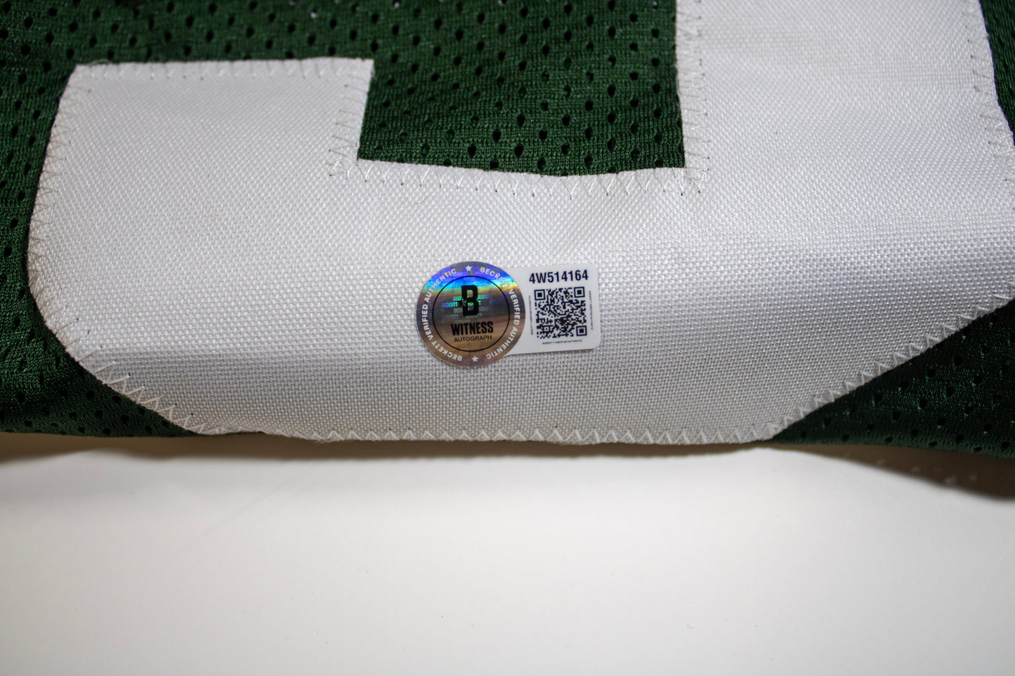 A.J. Hawk Signed PACKERS Custom Football Jersey #50 – Beckett Witnessed (4W514164)