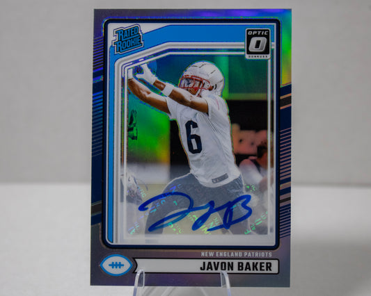 Javon Baker – Donruss Optic Rated Rookie Autograph (No. 353)