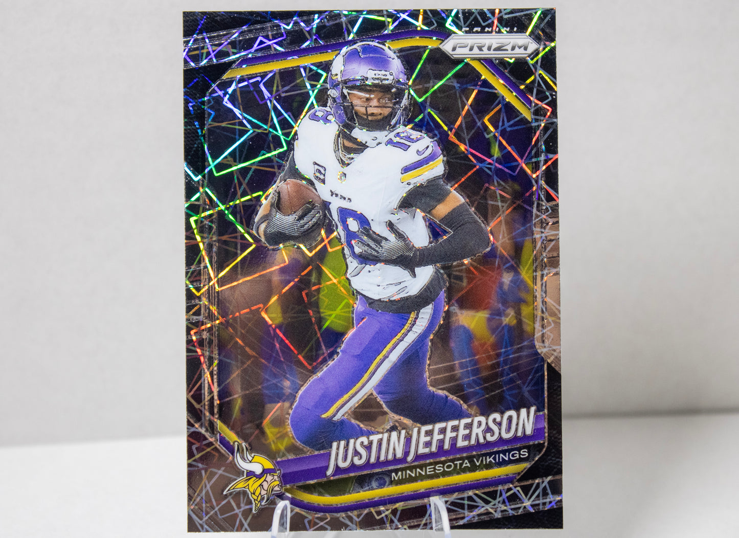 Justin Jefferson – Panini Prizm Laser Prizm (No. 81)