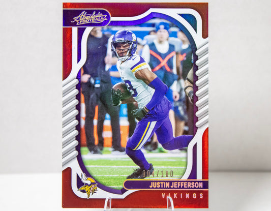 Justin Jefferson – Panini Absolute Red Parallel /100 (No. 89)