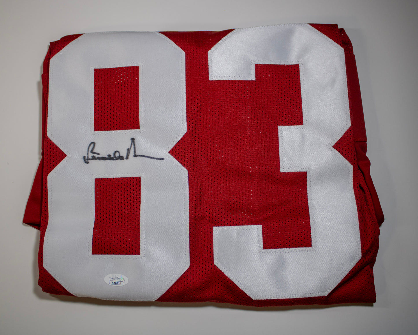 Renaldo Nehemiah Signed 49NERS Custom Football Jersey #83 – JSA Authenticated (AM33115)