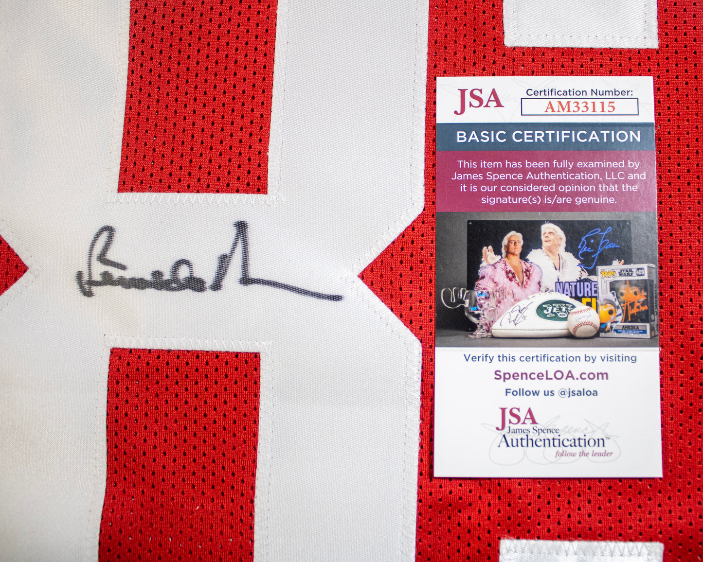 Renaldo Nehemiah Signed 49NERS Custom Football Jersey #83 – JSA Authenticated (AM33115)