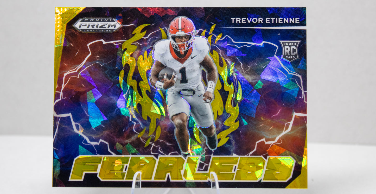 Trevor Etienne – Panini Prizm Draft Picks Fearless Rookie No. F-TEE