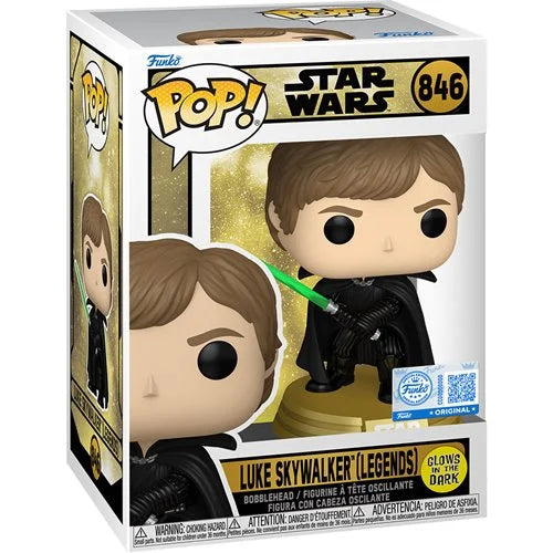 Star Wars Legends Luke Skywalker (Glow in the Dark) Funko Pop #846 Specialty Series Exclusive
