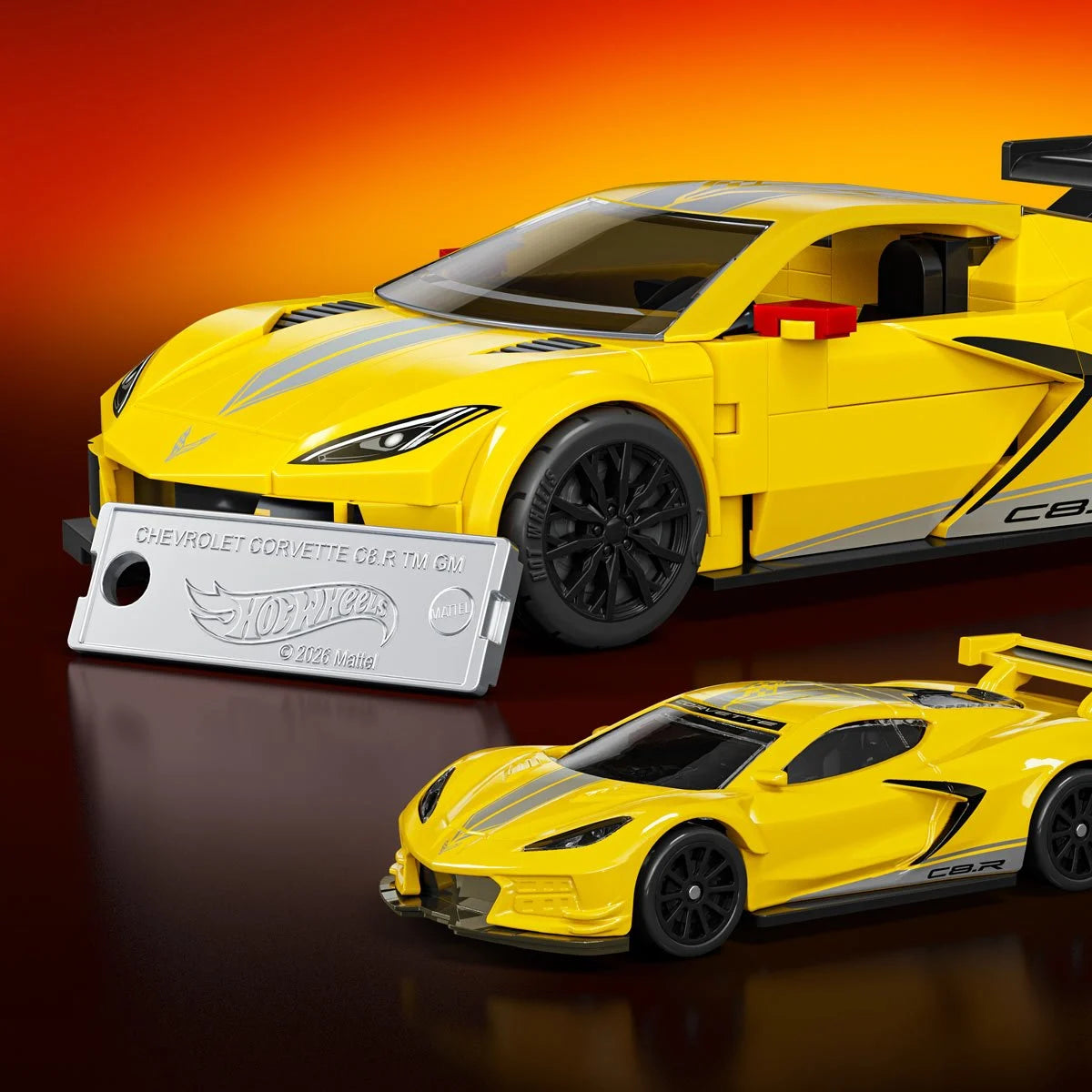 Hot Wheels Brick Shop Speed Series '20 Corvette C8.R (Yellow)