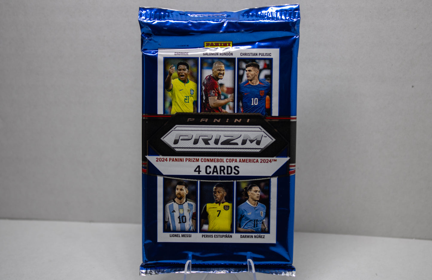 2024 Panini Prizm CONMEBOL Copa America – Soccer Pack (4 Cards)